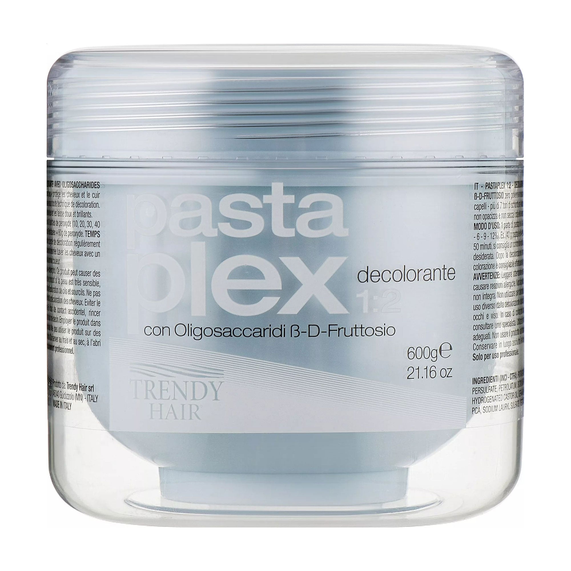 Паста для освітлення волосся Trendy Hair Pastaplex з олігосахаридами і фруктозою, 600 г