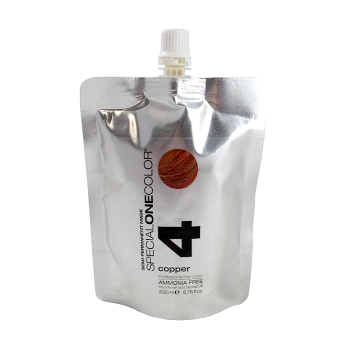 Тонувальна маска для волосся Trendy Hair Special One Color Semi-Permanent Mask 4 Copper, 200 мл